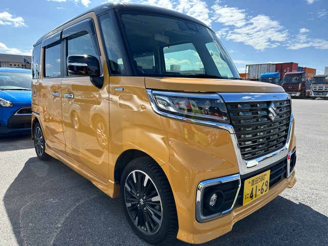 スペーシアカスタム黄1097HYBRID XS