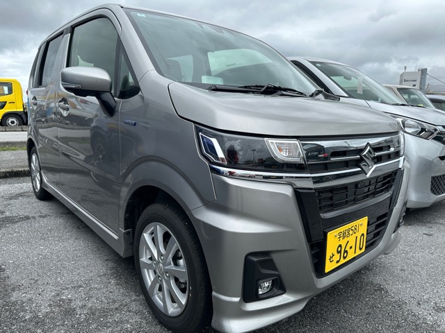 ワゴンRカスタムZ銀ﾊｲﾌﾞﾘｯﾄﾞZX4199